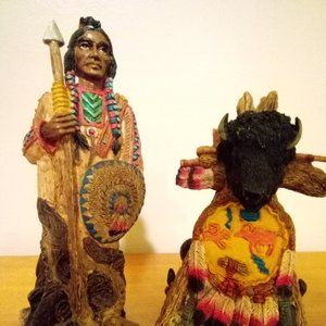 3 Vintage American Frontier Figurines